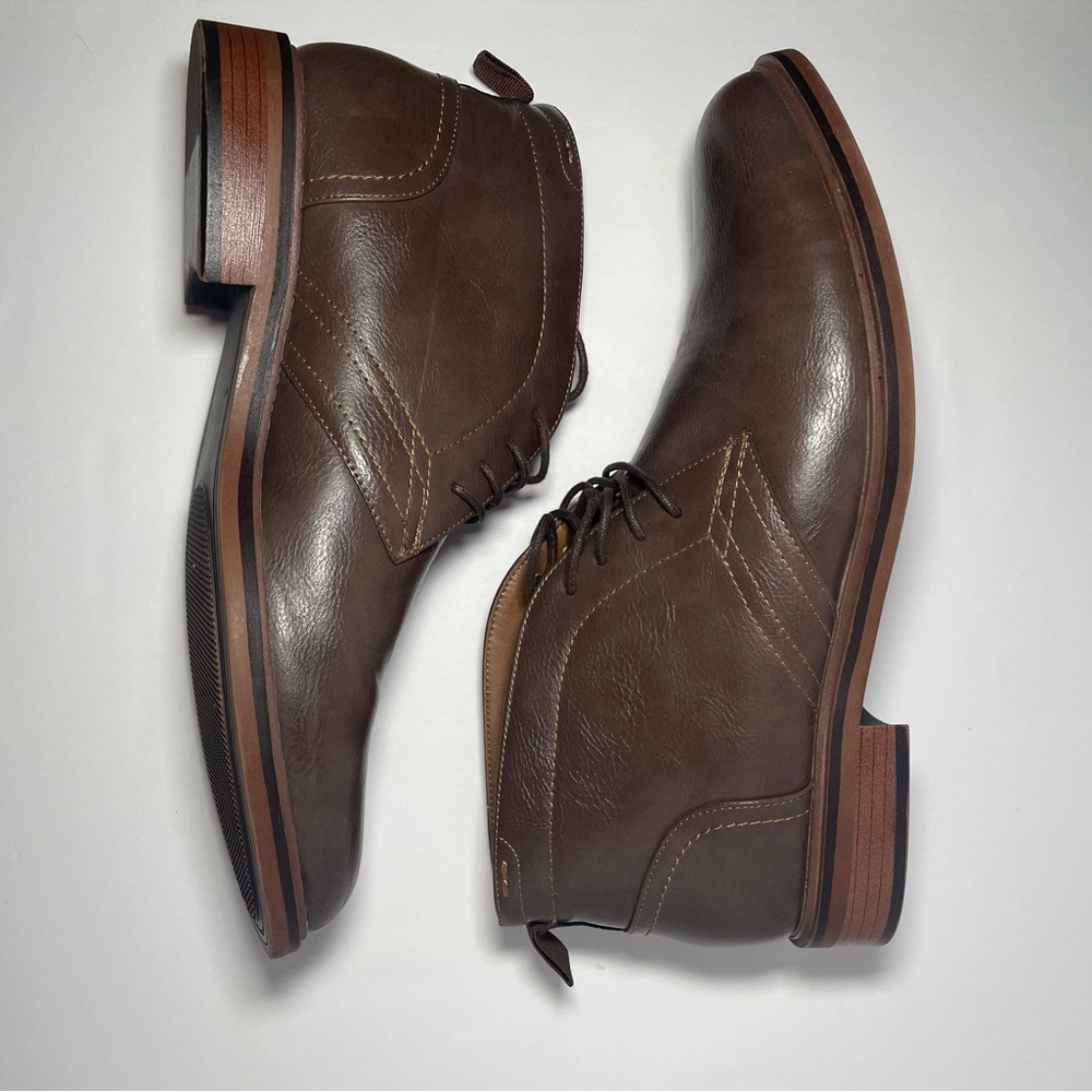 Sonoma Brown Leather Chukka Boot Dress Shoe